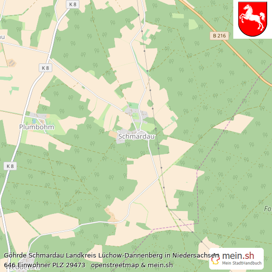 Ghrde Schmardau  Lageplan